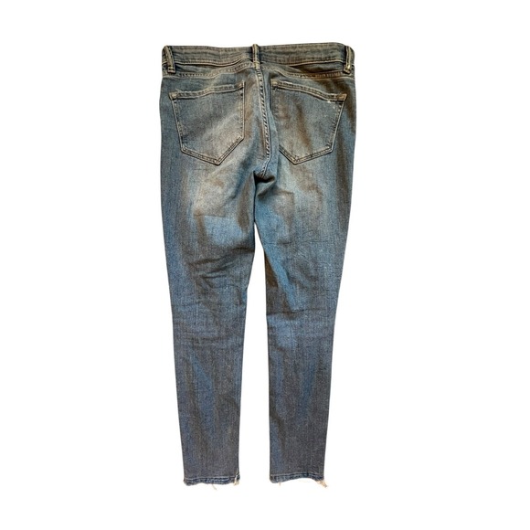 ALL SAINTS Jeans‎ Womens Size 28 White Mast Ankle Destroy Low Rise Frayed Hem - Picture 3 of 8